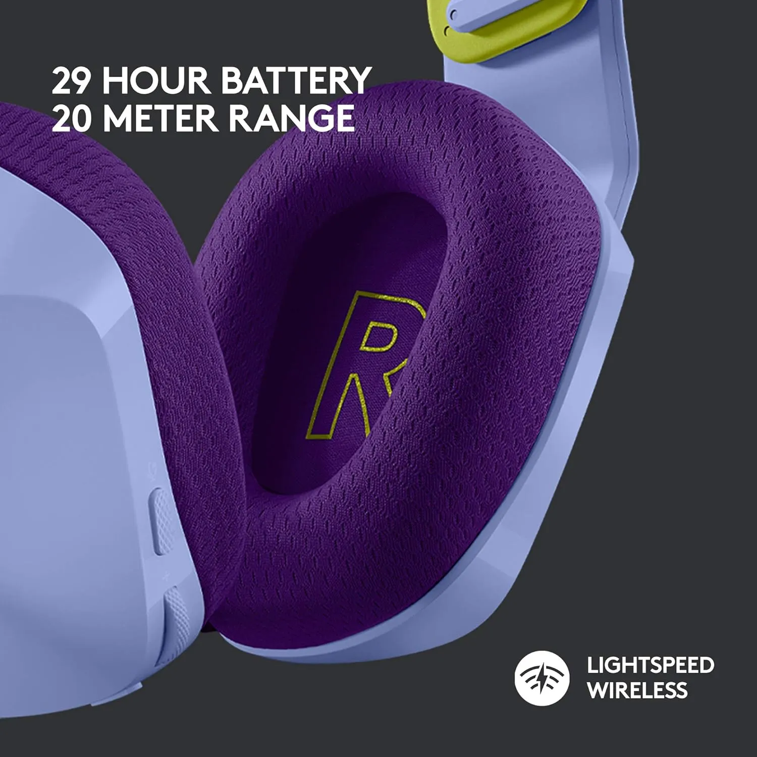 Logitech G733 Lightspeed RGB Gaming Headset - Lilac overview 2