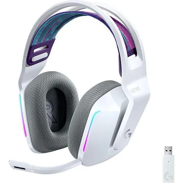 Logitech G733 Lightspeed RGB Gaming Headset - White