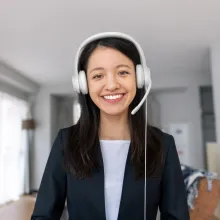 Logitech H390 Wired On Ear Headset for PC/Laptop, Stereo Headphones with Noise Cancelling Microphone (White) overview 5