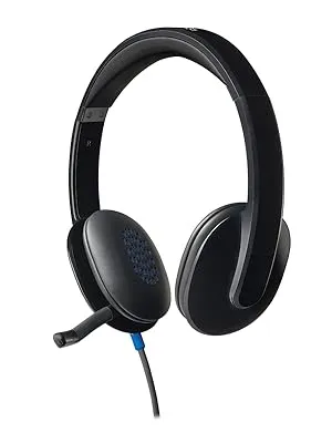 Logitech H540 Stereo Wired On Ear Headphones With Mic (Black) overview 2