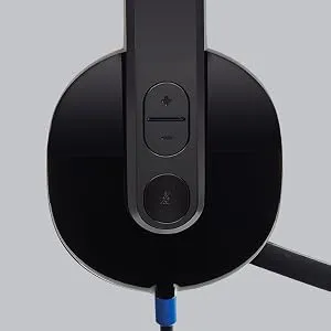 Logitech H540 Stereo Wired On Ear Headphones With Mic (Black) overview 6