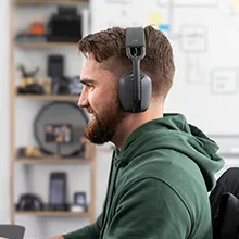 Logitech Zone Vibe 100 Lightweight Wireless Headphones (Off-white) overview 6
