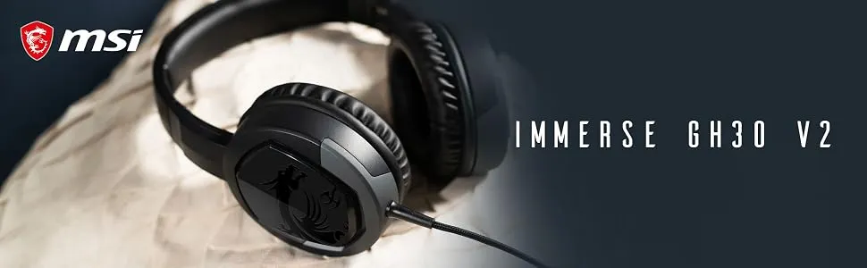 MSI Immerse GH30 V2 Gaming Headset 7.1 overview 1