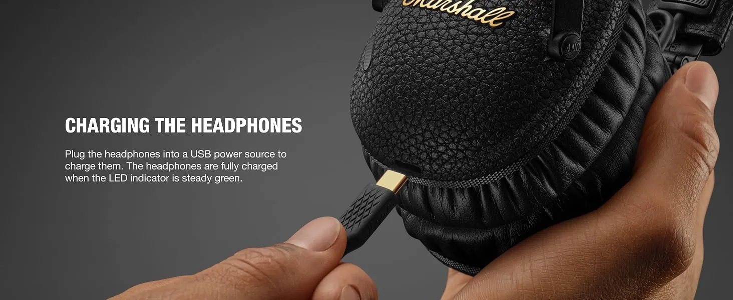 Marshall Monitor III Active Noise Canceling Over-Ear Bluetooth Headphones overview 8