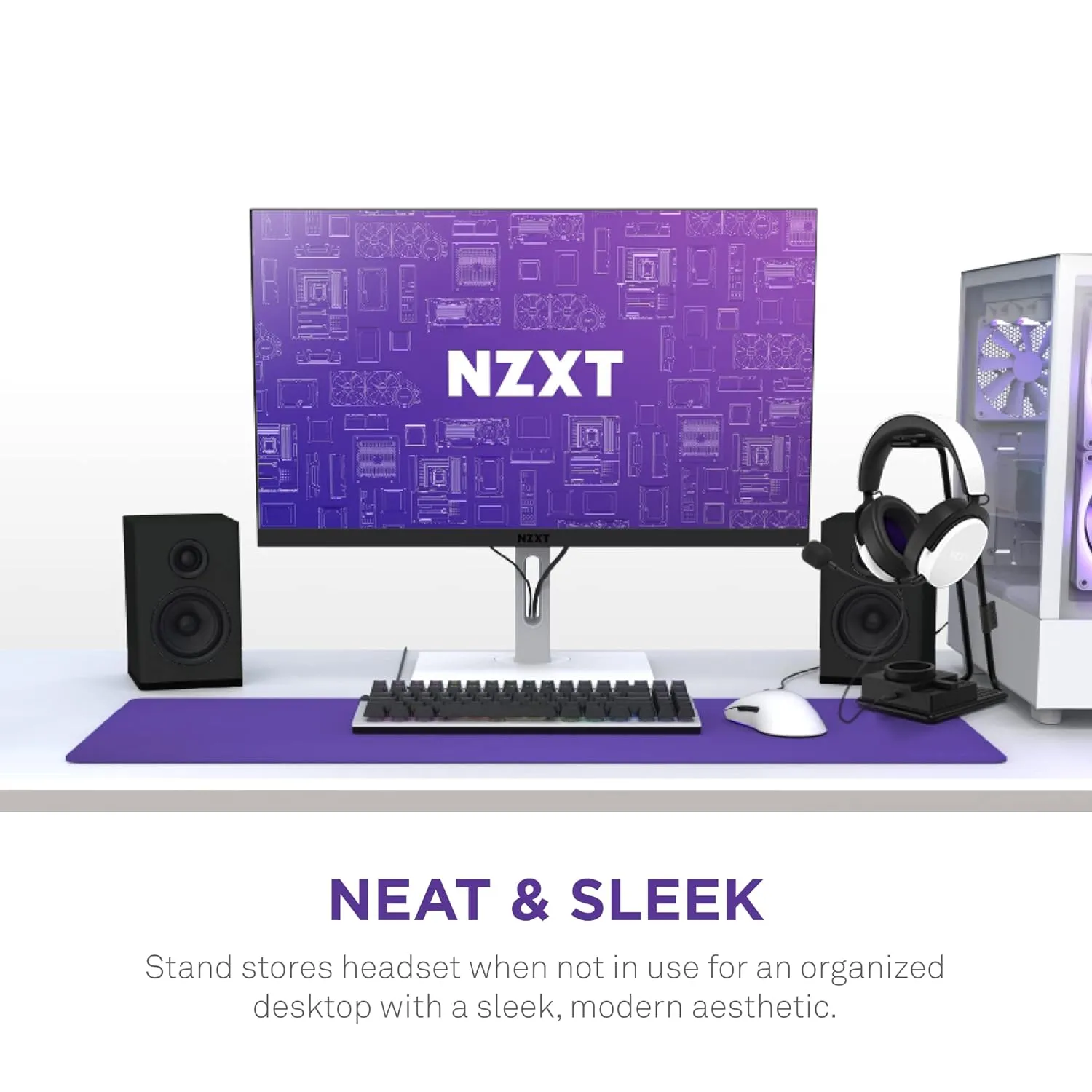 NZXT Relay SwitchMix PC Gaming Headset Stand & Audio Mixer (Black) overview 5
