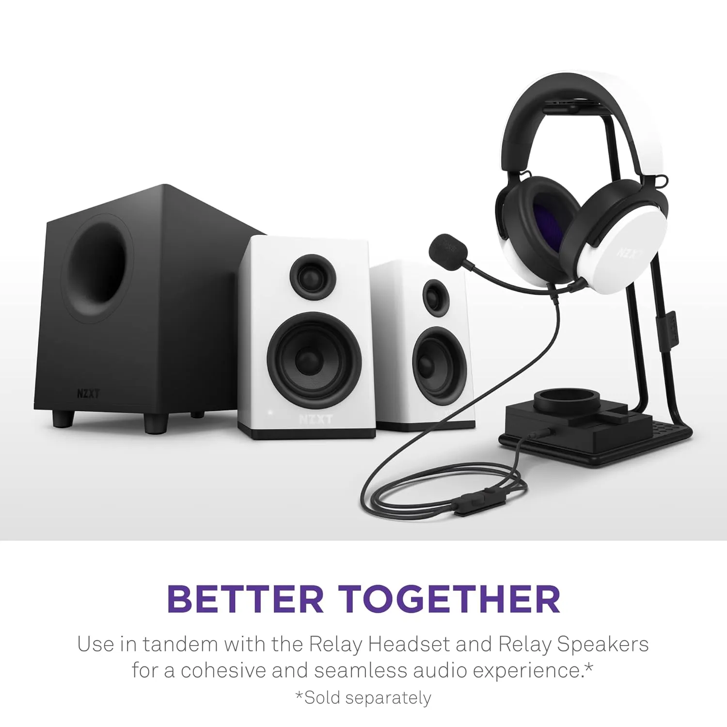 NZXT Relay SwitchMix PC Gaming Headset Stand & Audio Mixer (Black) overview 6