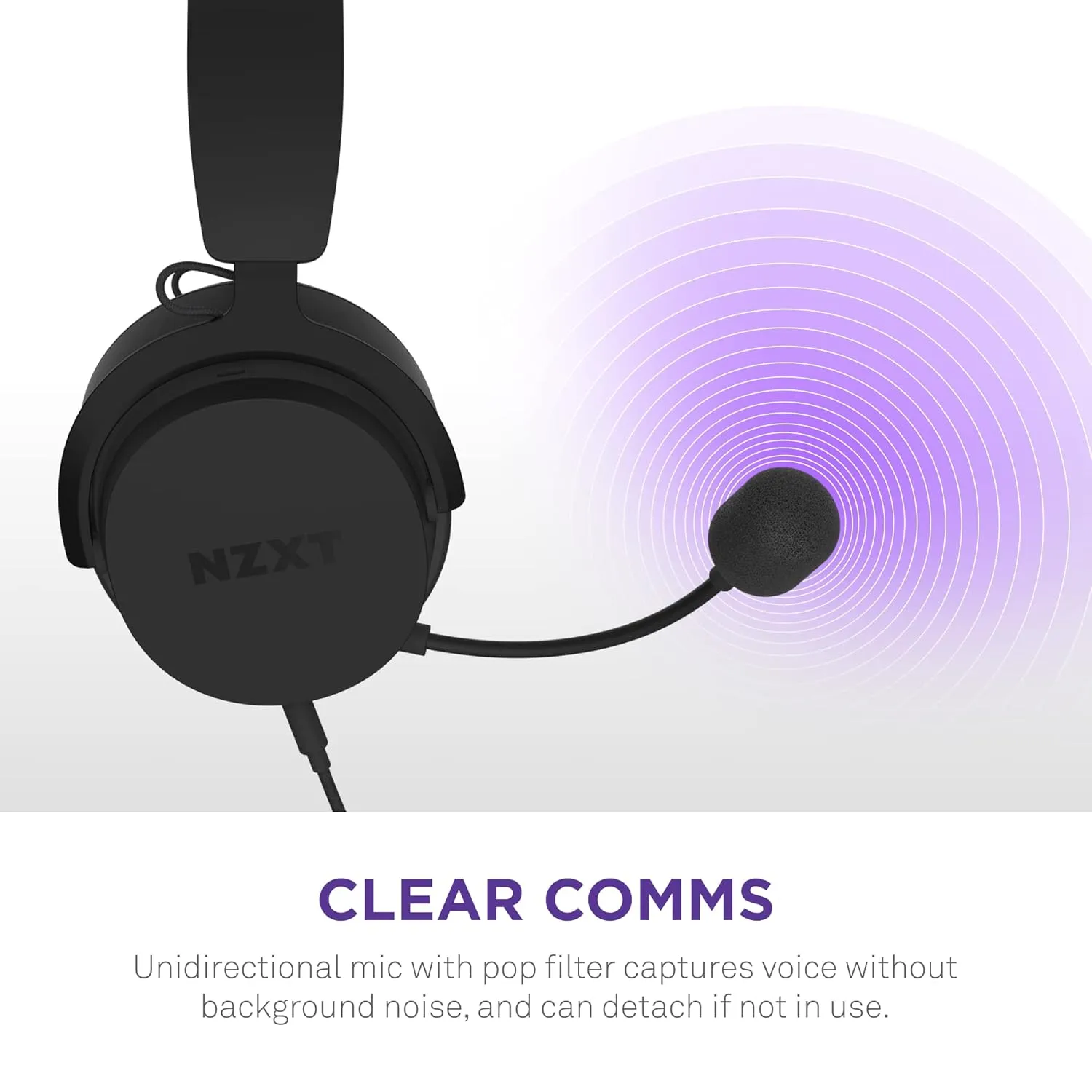 NZXT Relay Wired PC Gaming Headset (Black) overview 6