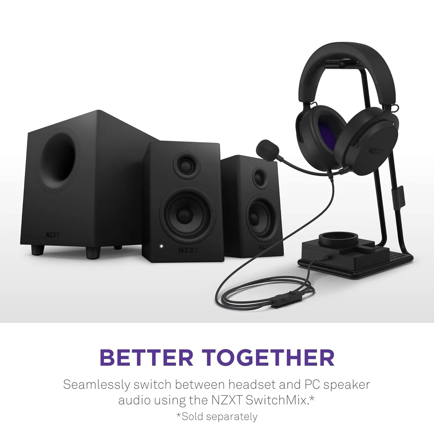 NZXT Relay Wired PC Gaming Headset (Black) overview 8
