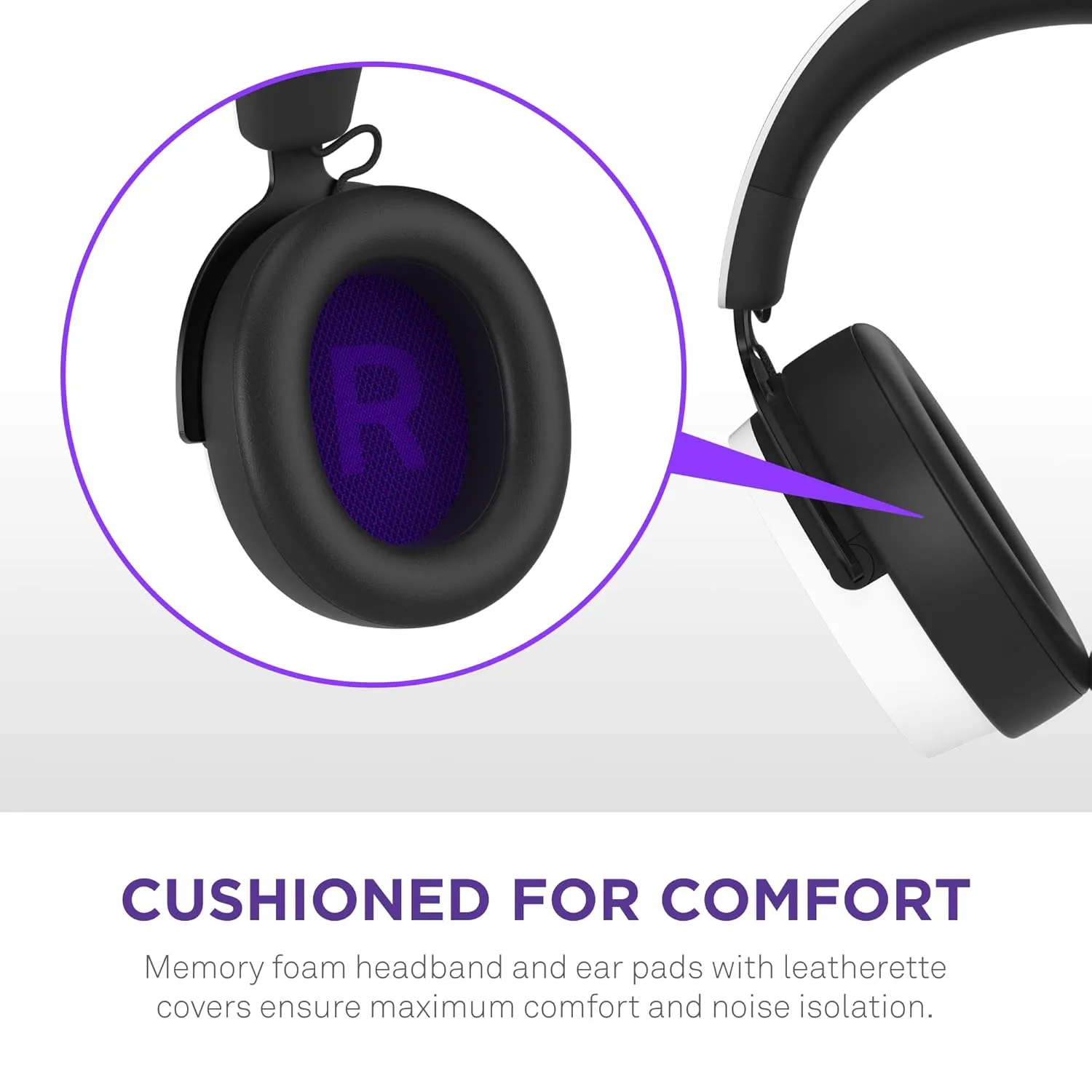 NZXT Relay Wired PC Gaming Headset (White) overview 5