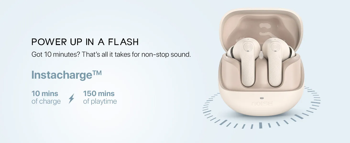 Noise Buds X2 in Ear Truly Wireless Earbuds (Dune Beige) overview 9