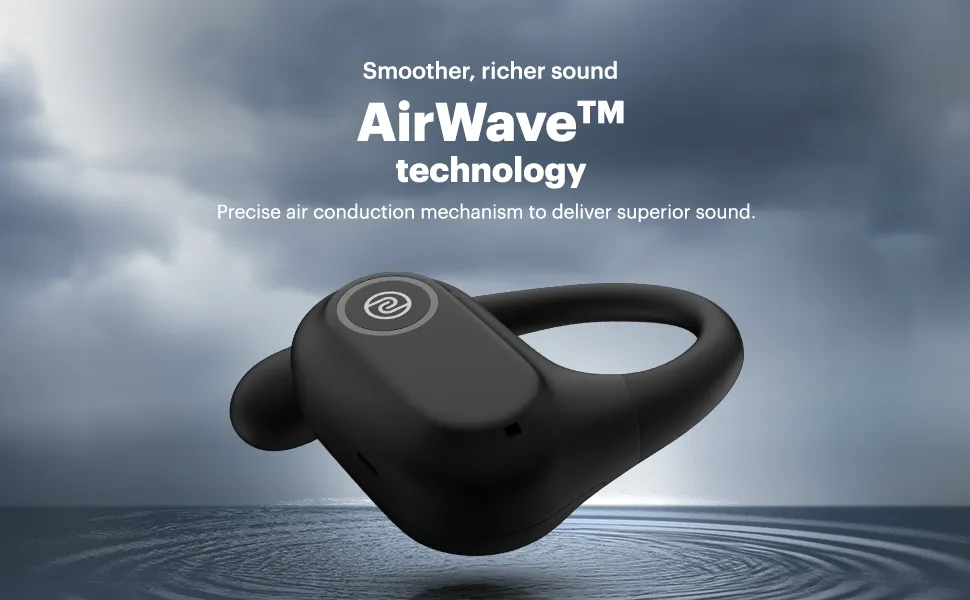 Noise Pure Pods Wireless Open Ear Earbuds (Power Black) overview 3