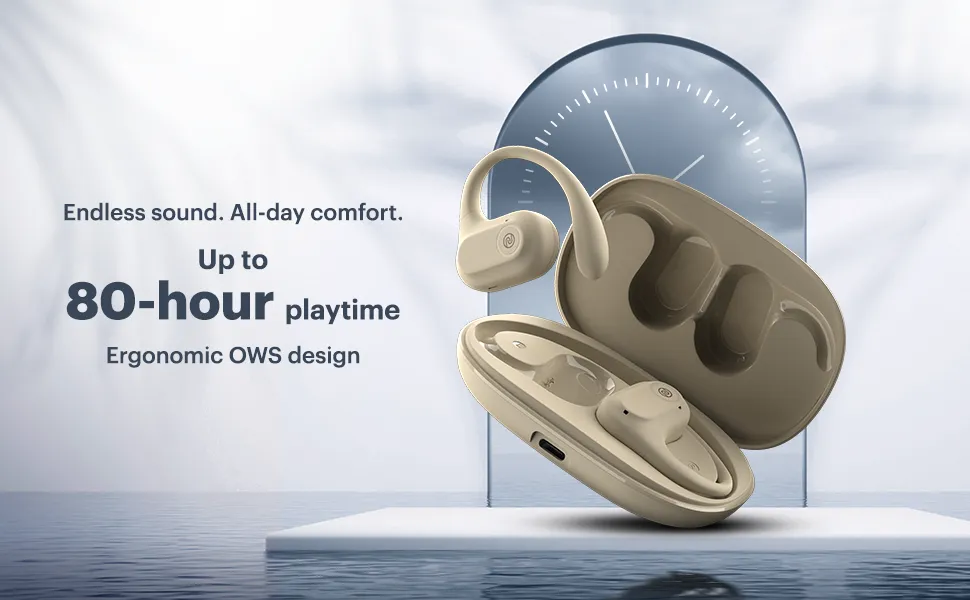 Noise Pure Pods Wireless Open Ear Earbuds (Zen Beige) overview 5