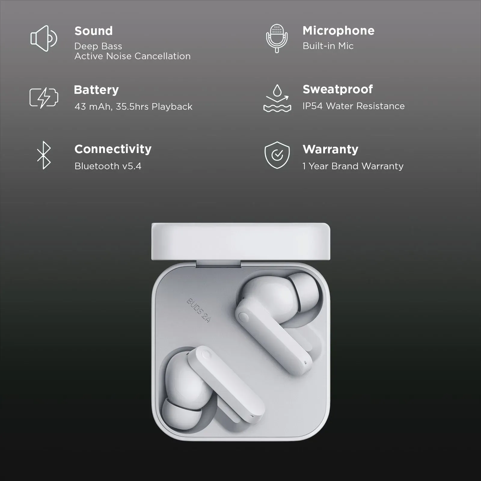 Nothing Buds 2a TWS Earbuds (Light Grey) overview 1