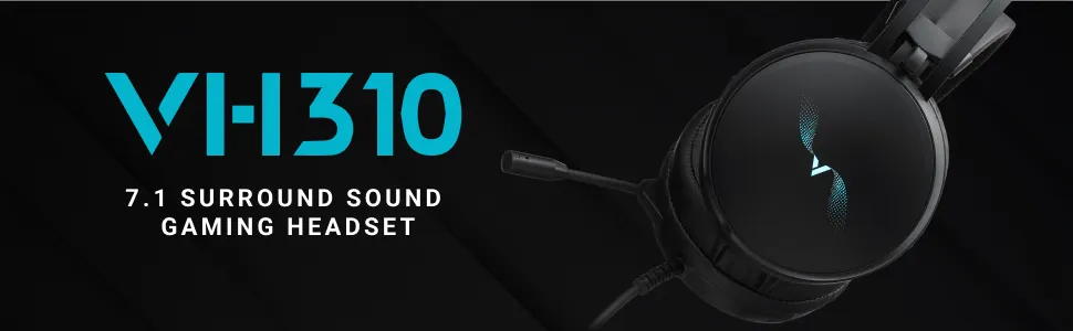 Rapoo VH310 Gaming Headset (Black) overview 1
