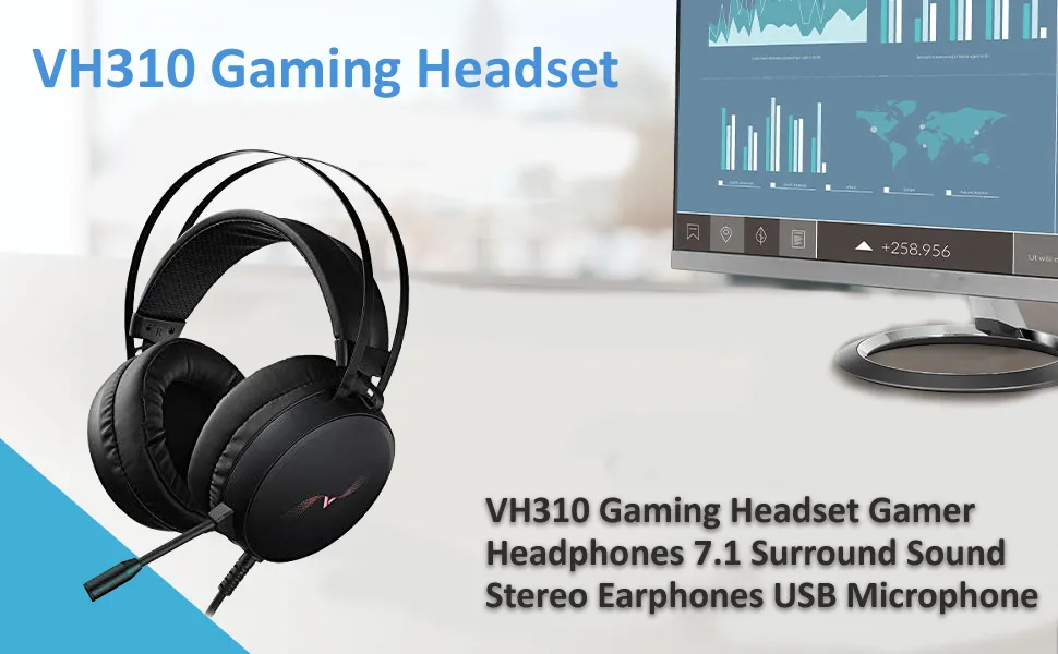 Rapoo VH310 Gaming Headset (Black) overview 4