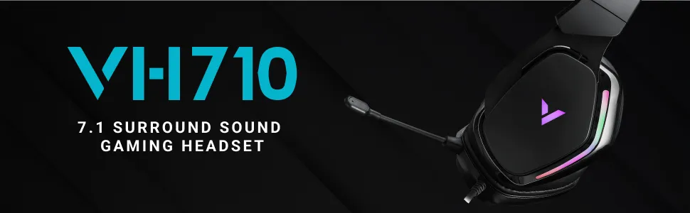 Rapoo VH710 Gaming Headset (Black) overview 2