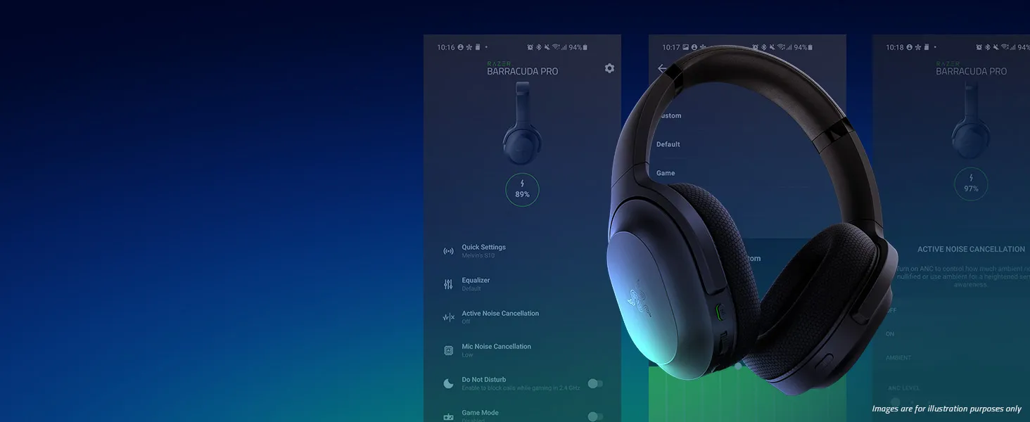 Razer Barracuda Wireless Gaming Headset (Black) overview 6
