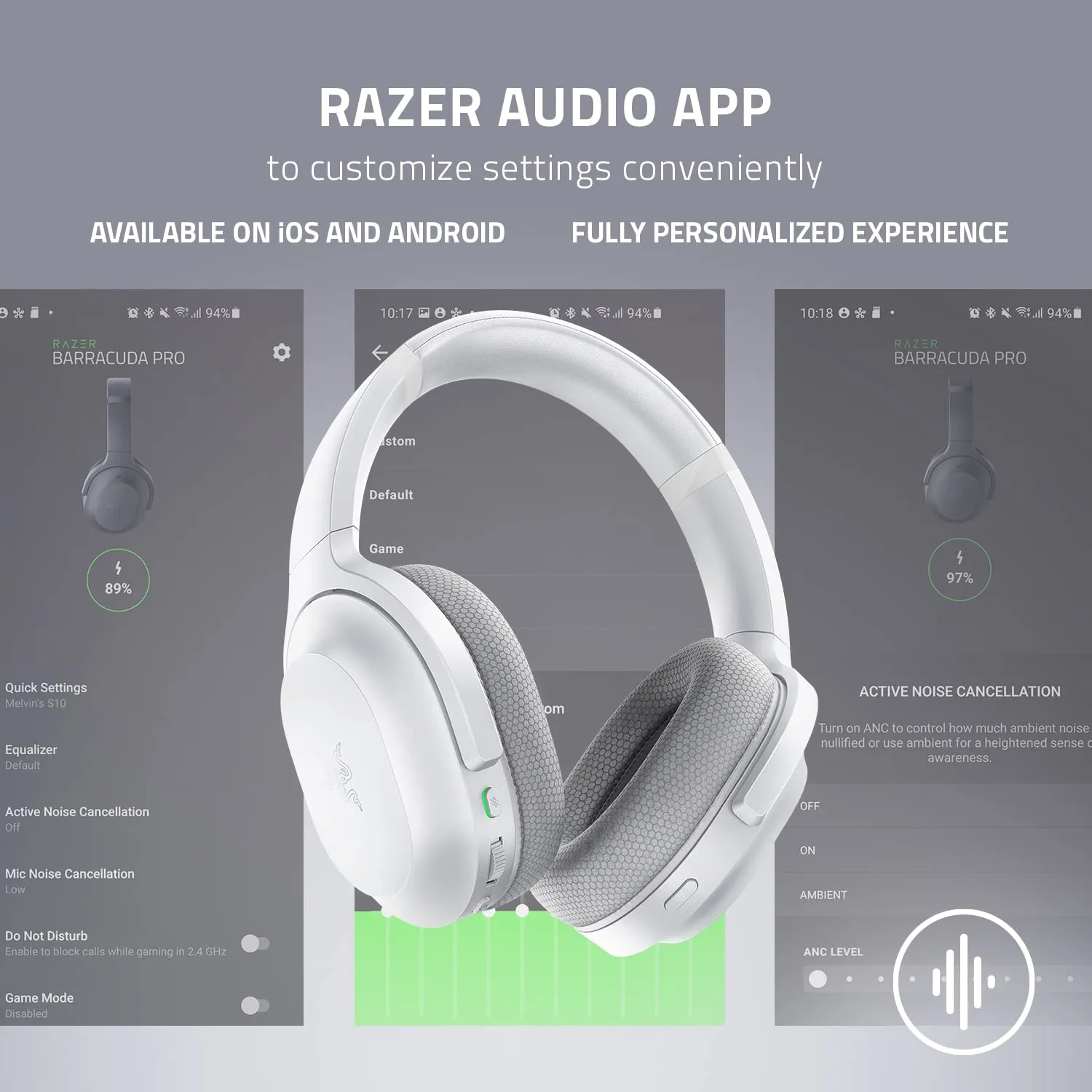 Razer Barracuda Wireless Gaming Headset (Mercury) overview 5