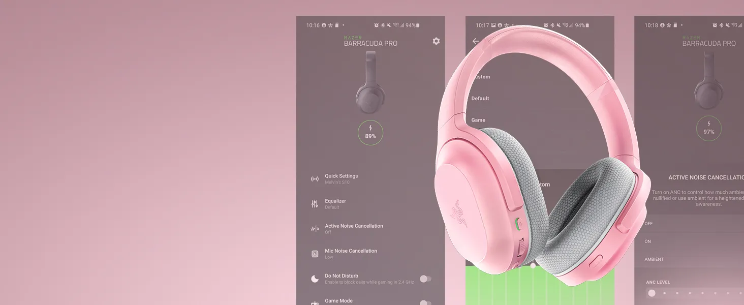 Razer Barracuda Wireless Gaming Headset Quartz Pink overview 6