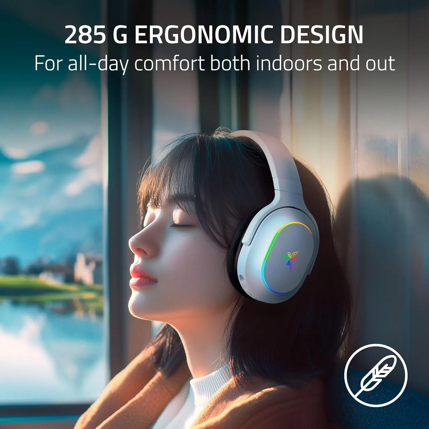 Razer Barracuda X Chroma Wireless Multi-Platform Gaming Headset (White) overview 2