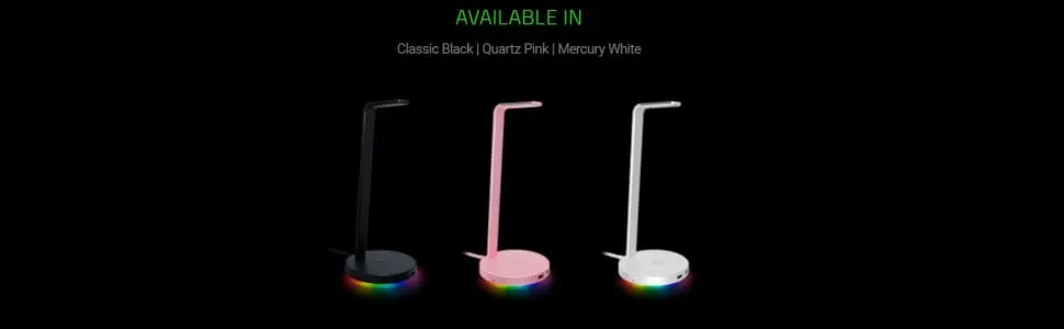 Razer Base Station V2 Chroma Headset Stand - Black overview 5