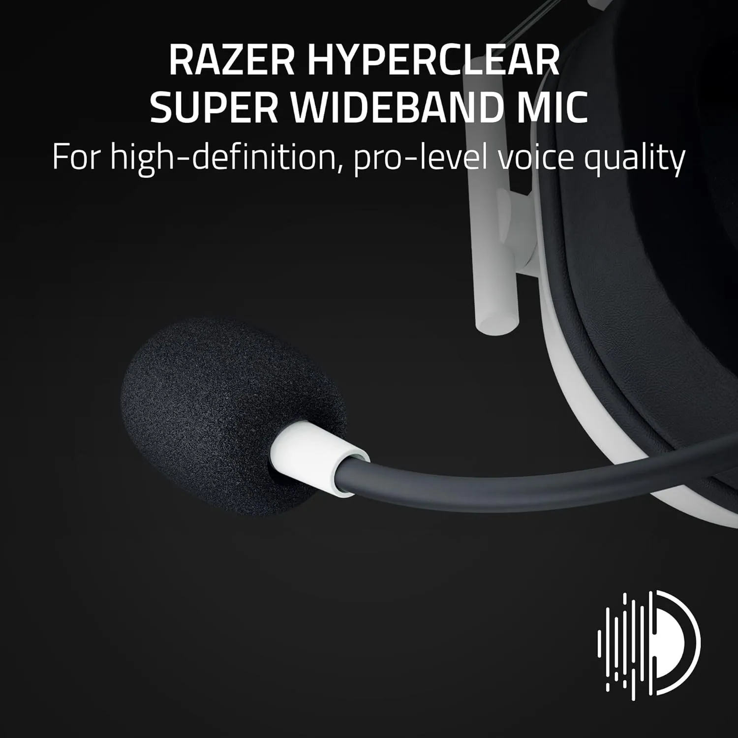 Razer BlackShark V2 HyperSpeed Wireless Gaming Headset (White) overview 2
