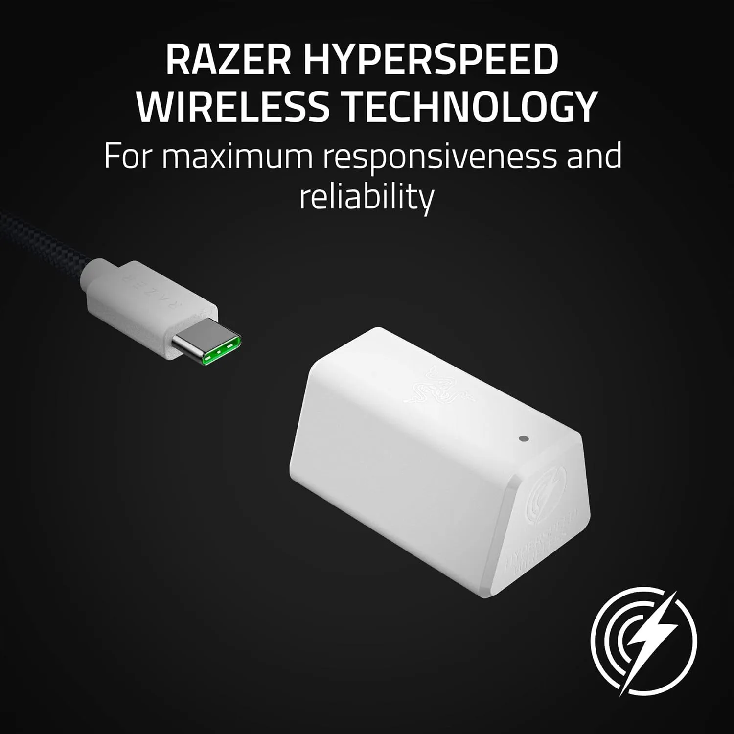 Razer BlackShark V2 HyperSpeed Wireless Gaming Headset (White) overview 4