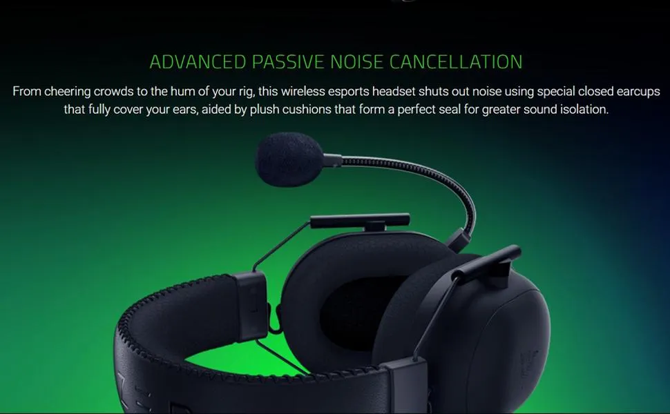 Razer BlackShark V2 Pro Xbox Licensed Wireless Console Esports Headset - Black overview 8