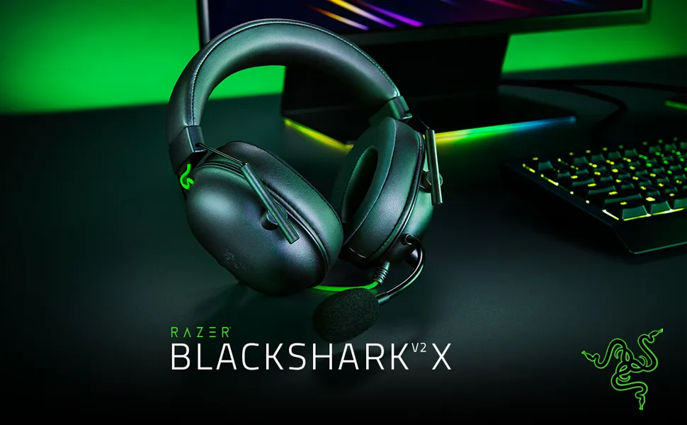 Razer BlackShark V2 X Gaming Headset Black overview 1
