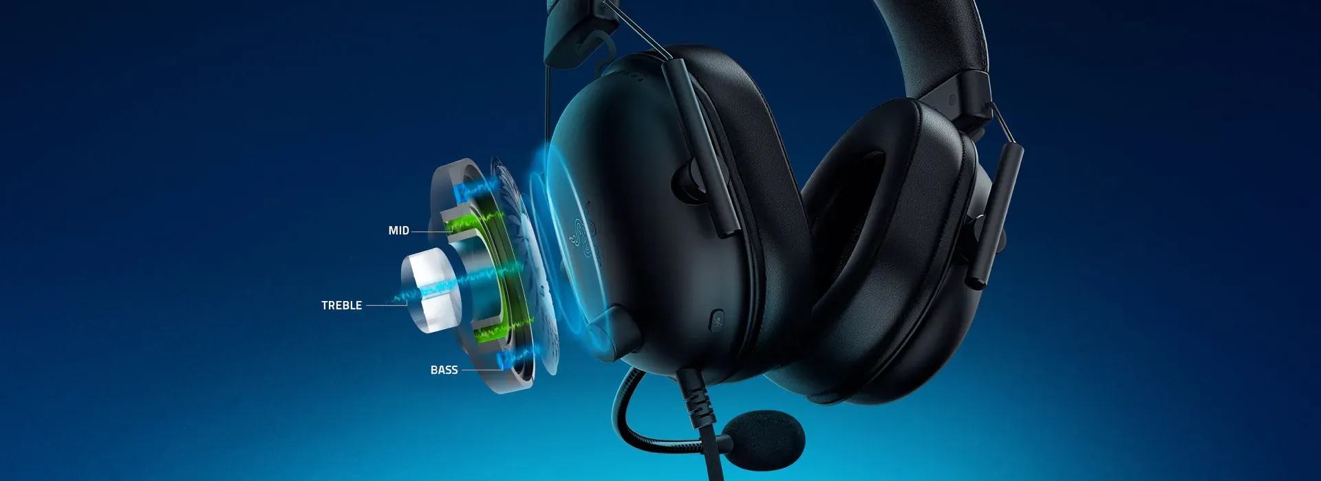 Razer BlackShark V2 X Xbox Licensed Wired Headset (Black) overview 1