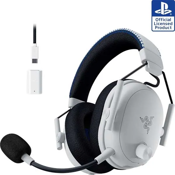 Razer BlackShark V3 Pro Wireless ANC Gaming Headset for PlayStation (White)