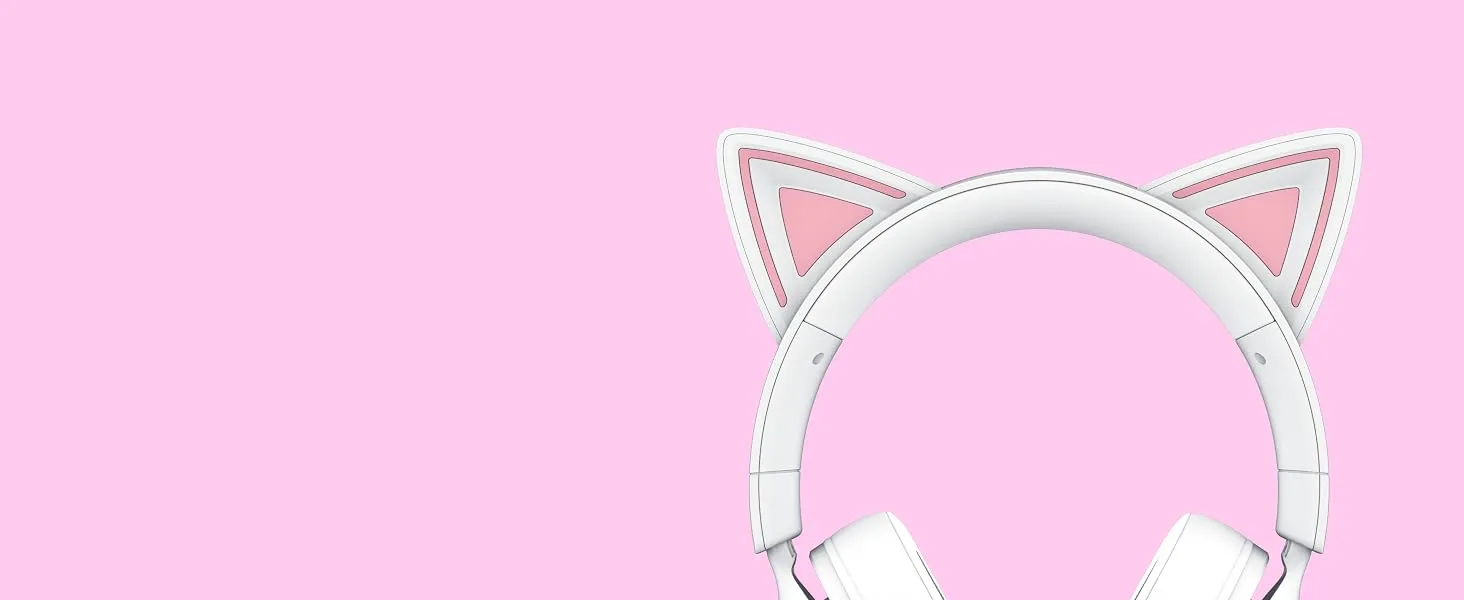 Razer Kraken Kitty V3 X Wired Gaming Headphone (White) overview 3
