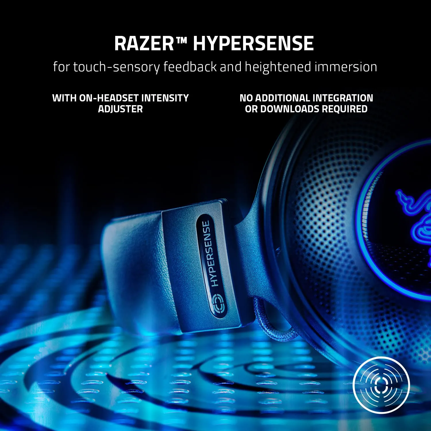 Razer Kraken V3 Pro HyperSense RGB Gaming Headset (Black) overview 1