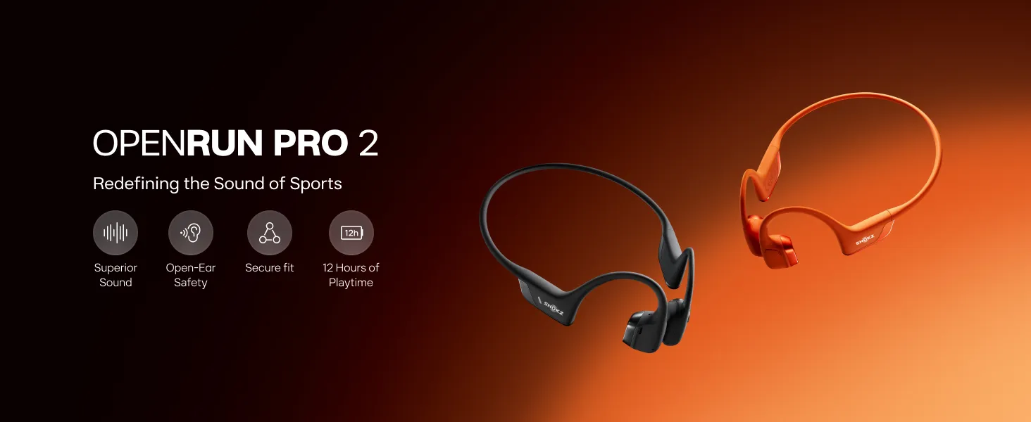 SHOKZ Openrun Pro 2 Bone Conduction Sports Headphone (Silver) overview 1
