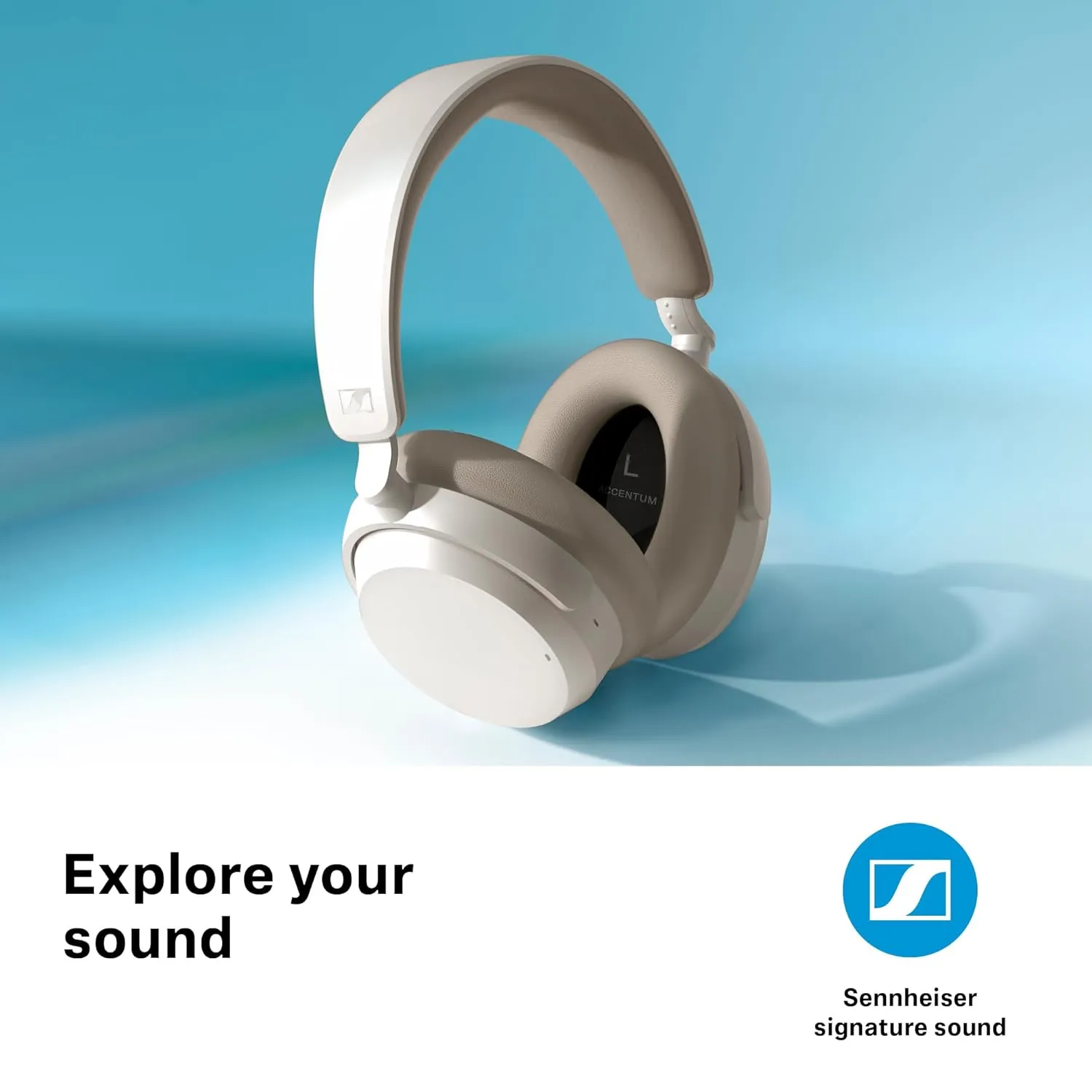 Sennheiser ACCENTUM Wireless Bluetooth Headphones White overview 2