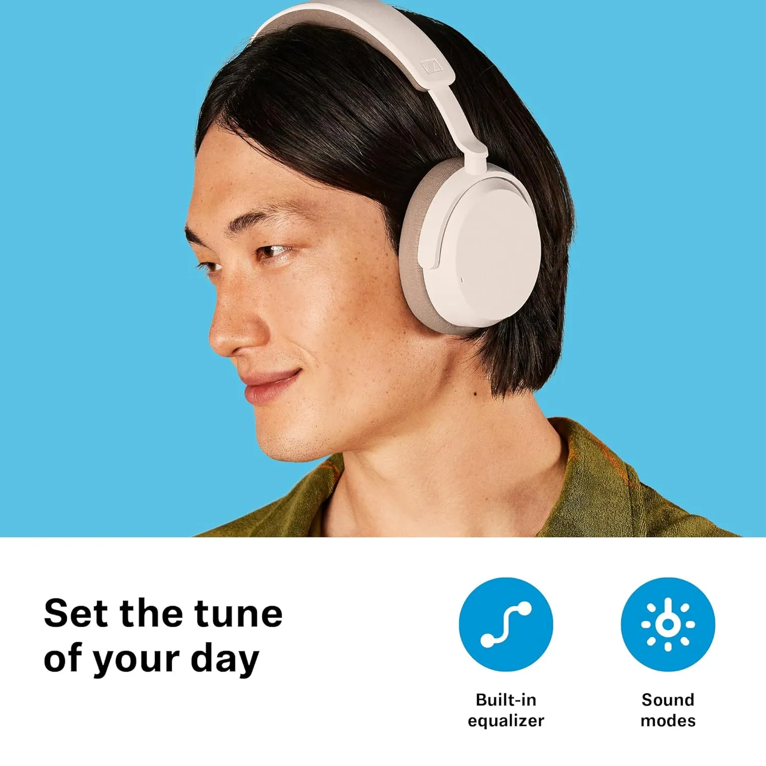Sennheiser ACCENTUM Wireless Bluetooth Headphones White overview 5