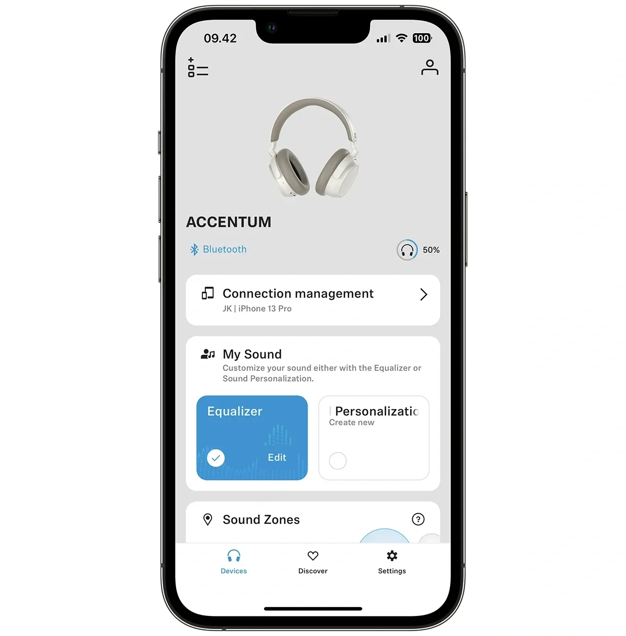 Sennheiser ACCENTUM Wireless Bluetooth Headphones White overview 6