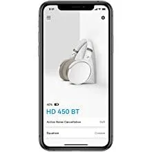 Sennheiser HD 450BT Wireless ANC Headphones White overview 5