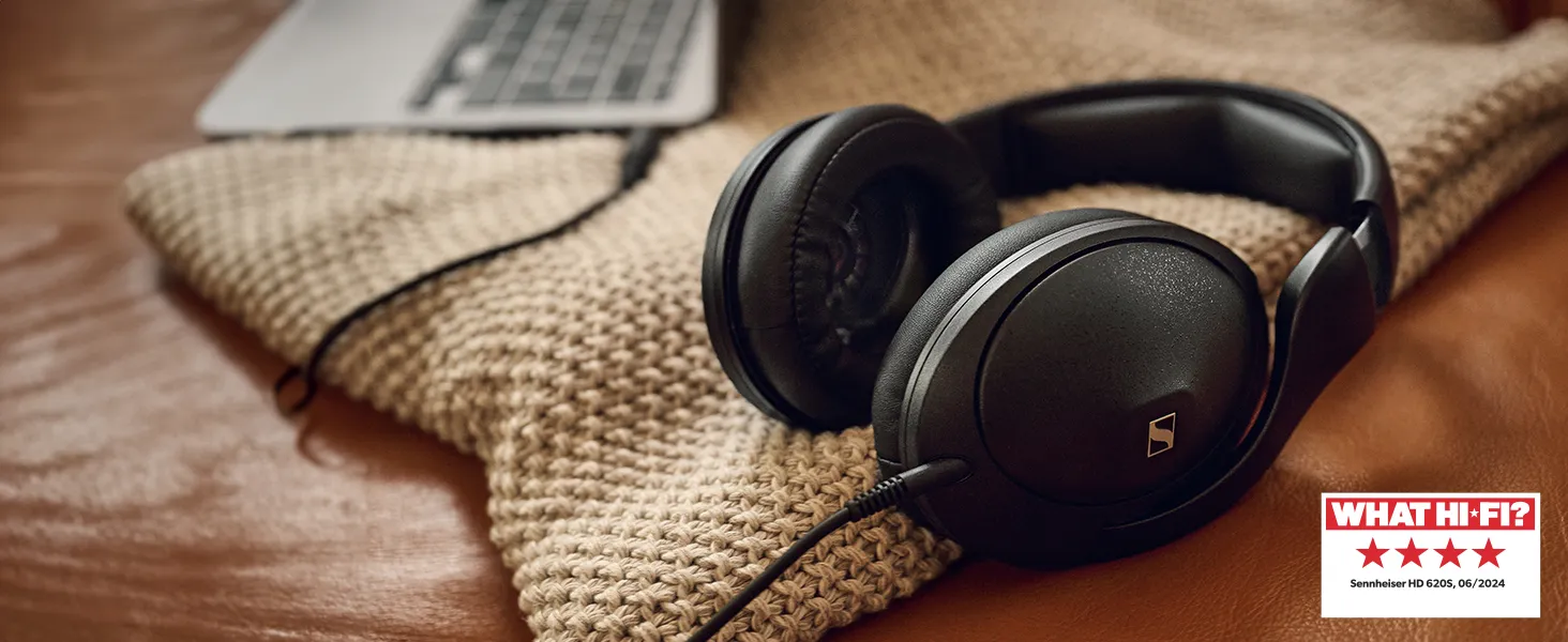 Sennheiser Hd 620 S Closed-Back On Ear Headphones - Premium Audiophile Stereo Sound with Speaker-Like Spatial Imaging and Optimized Surround for Immersive Listening - Wired, Black overview 1