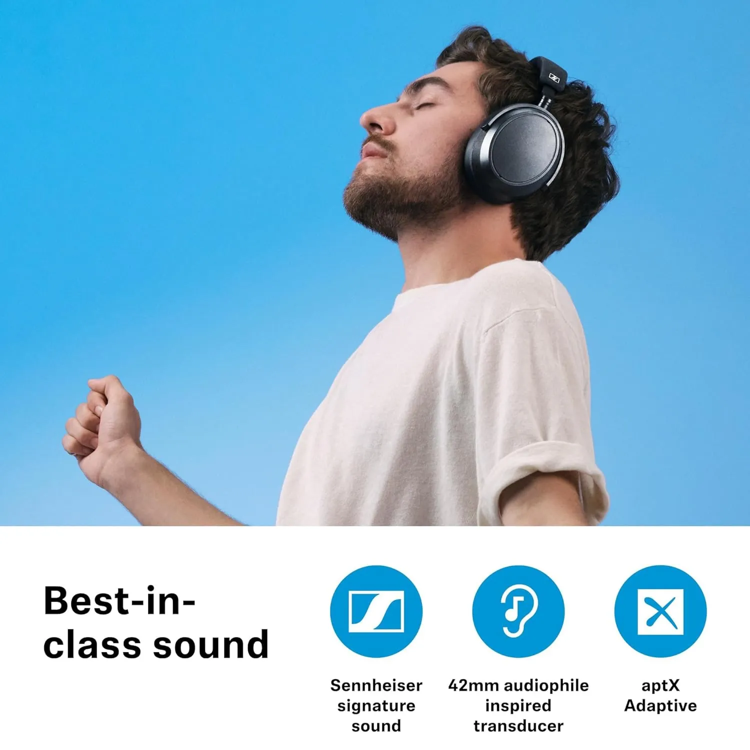 Sennheiser MOMENTUM 4 ANC Wireless Over Ear Headphones Graphite overview 2