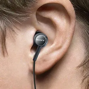 Sony MDR-EX155AP Wired in Ear Headphone with Mic - Black overview 5