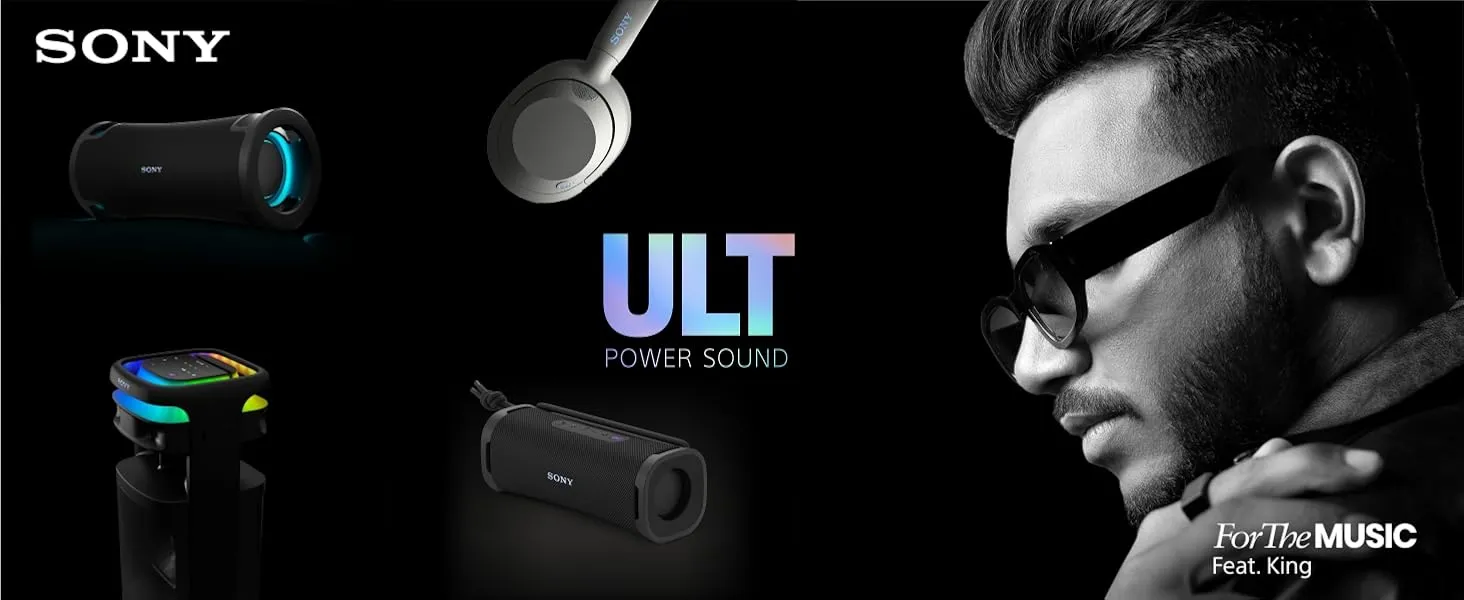 Sony ULT WEAR WH-ULT900N Wireless Bluetooth Headphones (Black) overview 1