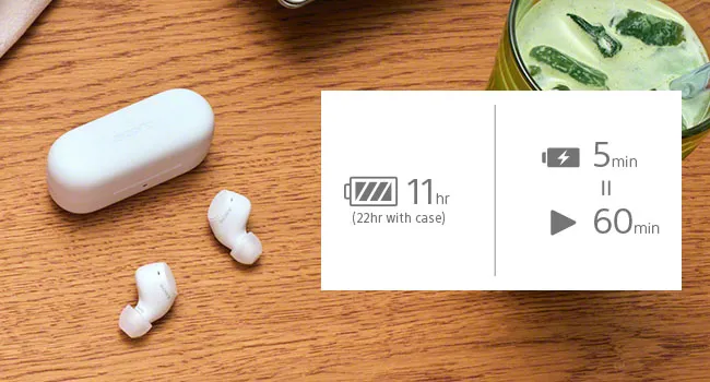 Sony WF-C510 Wireless Bluetooth Earbuds with Mic (White) overview 3