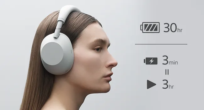 Sony WH-1000XM6 The Best Wireless Noise Canceling Headphones (Midnight Blue) overview 6