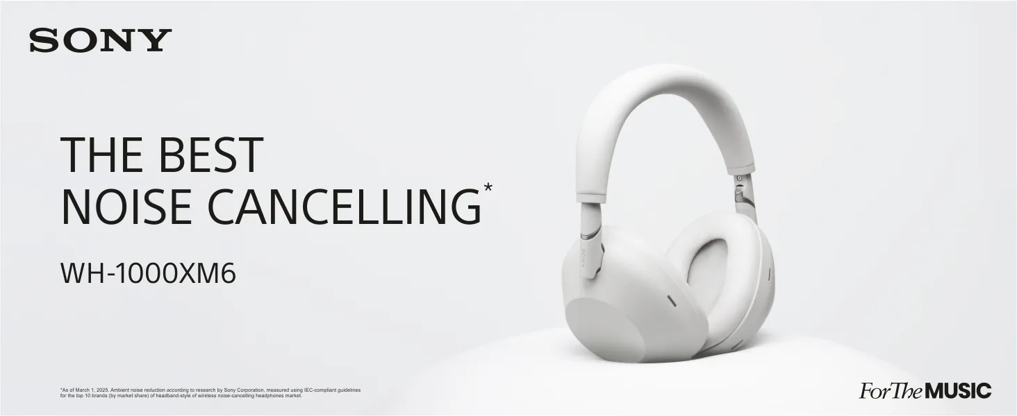 Sony WH-1000XM6 The Best Wireless Noise Canceling Headphones (Platinum Silver) overview 1