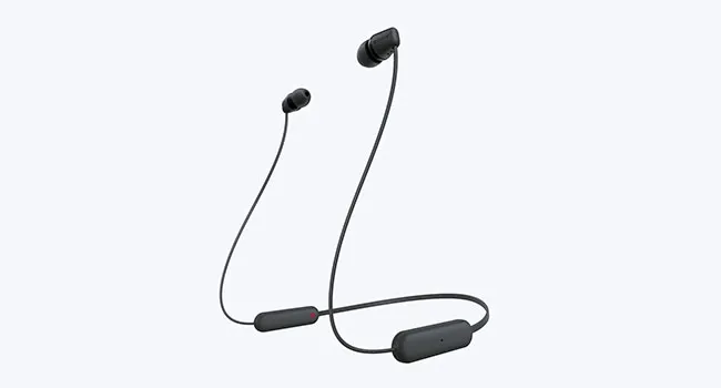 Sony WI-C100 Wireless Headphones in-Ear Bluetooth Headset with mic for Phone Calls (Black) overview 5