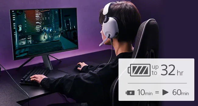 Sony-INZONE H3 Wired Gaming Headset, Over-ear Headphones with 360 Spatial Sound, MDR-G300 overview 4