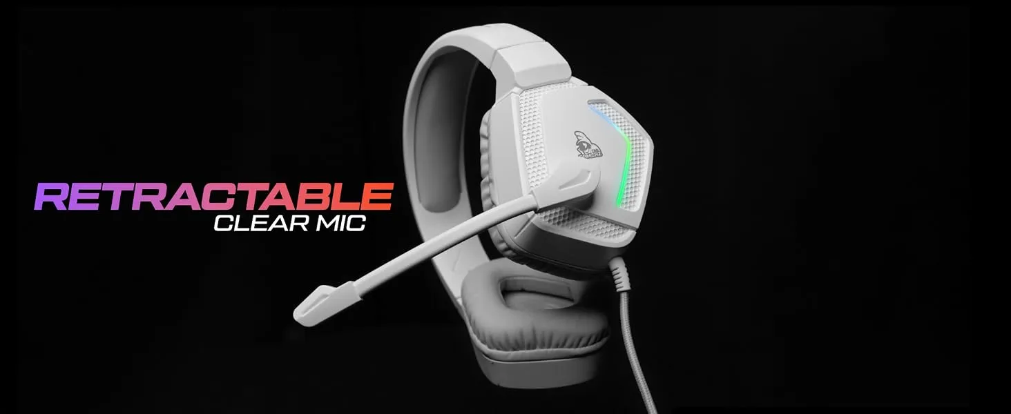 TAG Gamerz Victor RGB Over-Ear Gaming Headphone (White) overview 4