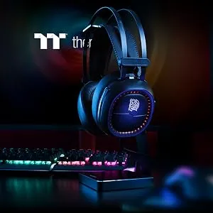Thermaltake TT HT-SHK-DIECBK-25 ESports Shock Pro RGB 7.1 Gaming Headset (Black) overview 2