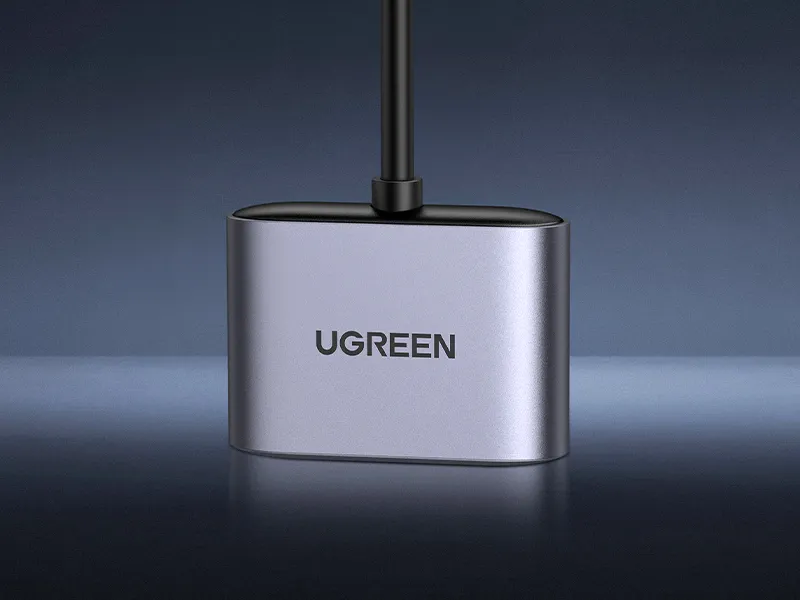 UGREEN USB C to 3.5mm Headphone and Charger Adapter 2 in 1 Type C to Aux Audio Jack with PD 60W Fast Charging Dongle for Headphone Earbud Compatible with Samsung S24/23 Ultra iPad Pro Air overview 4